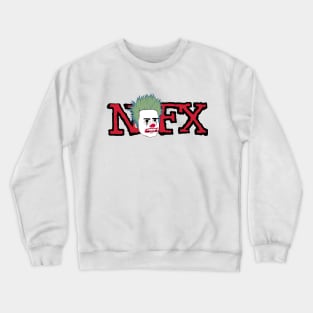 NOFX band merch funny cartoon style design Crewneck Sweatshirt